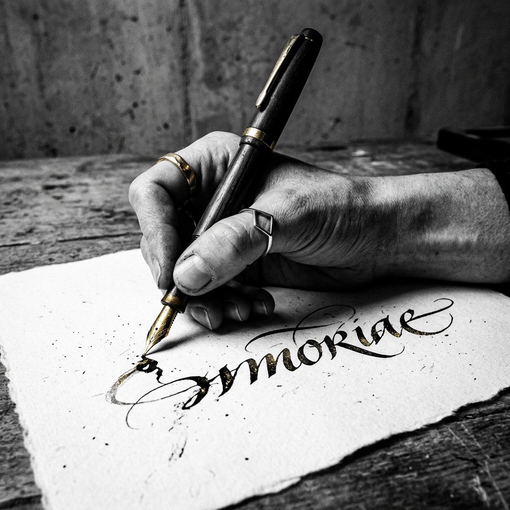 Left-handed writing